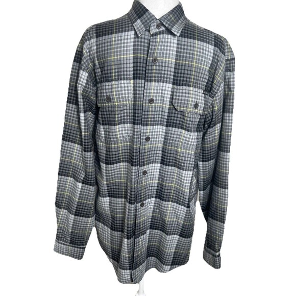 Eddie Bauer Travex Button Up Shirt Plaid Long Sleeve Mens Size Medium - Picture 1 of 10